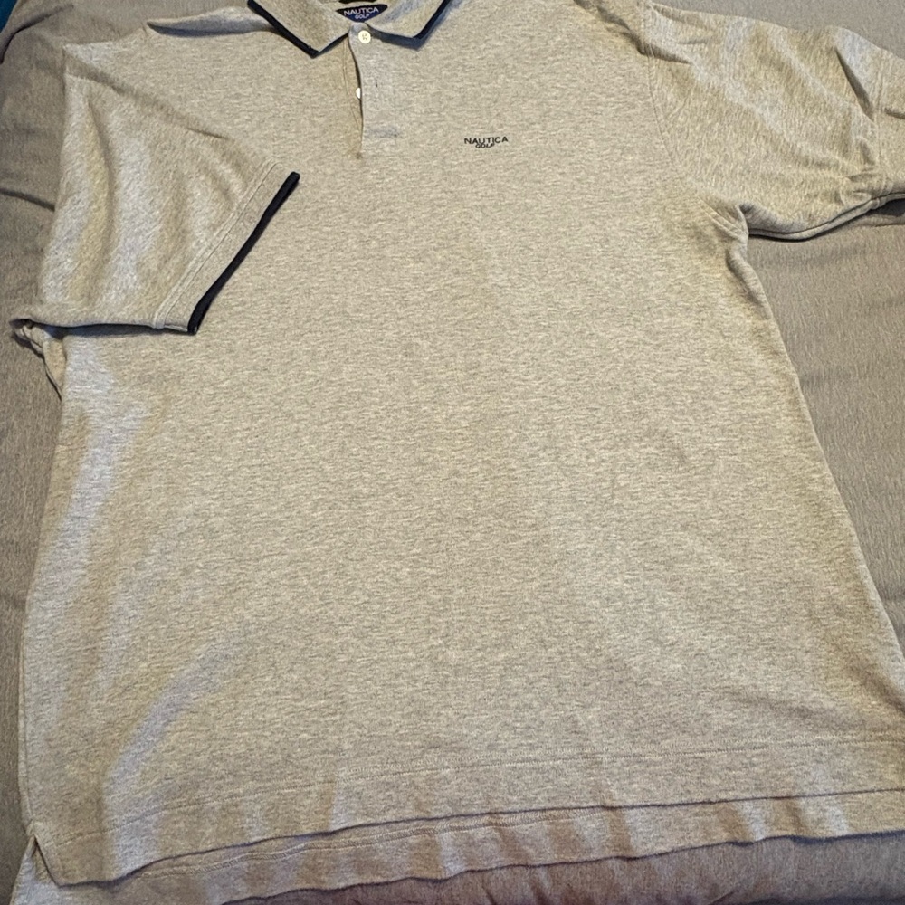 Nautica Men's Light Gray Polo Shirt